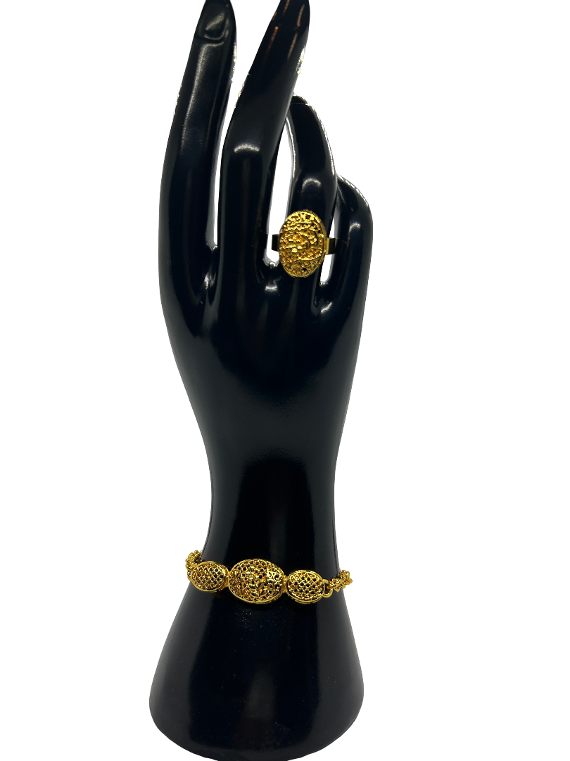 Xaftan Kaftan Accessoire Set Halskette Ohrringe Ring Armband