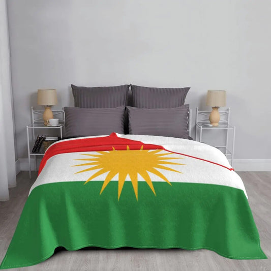 Kopie von Kurdistan Flagge - Decke zum Wärmen oder als Dekoration