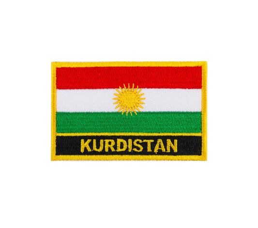 Kurdistan Flagge - Aufnäher zum Anbringen