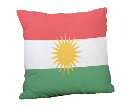 Kurdistan Rojava Flagge - Kissenbezug