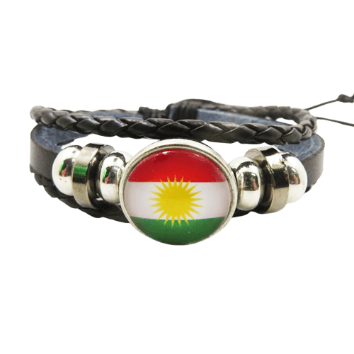 Kurdistan Flagge - Armband schwarz
