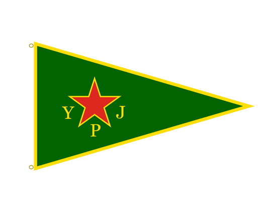 Kurdistan YPJ Patei Flagge 90x150cm Kurdish Flag 3x5ft Nordsyrien North Syria Demonstration Festival Dekoration Accessoire Geschenk