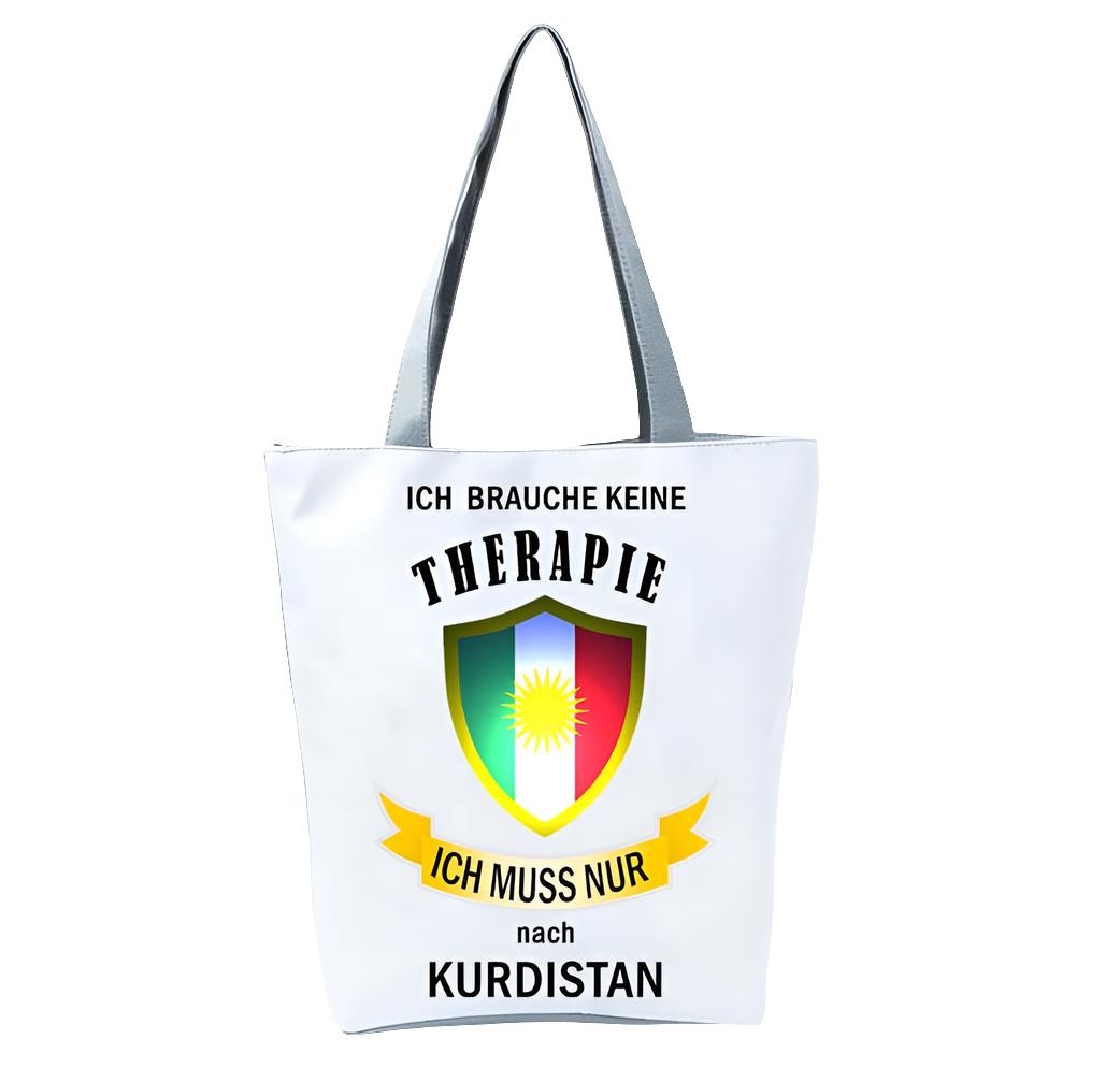 "Ich brauche keine Therapie" - Kurdistan Handtasche Kurdish Fanshop