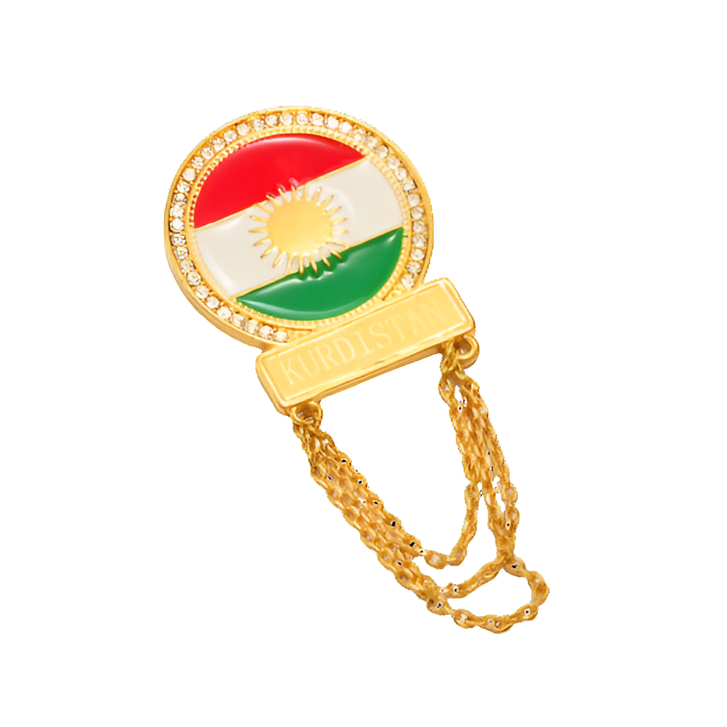Kurdistan Flagge - Brosche Kurdish Fanshop