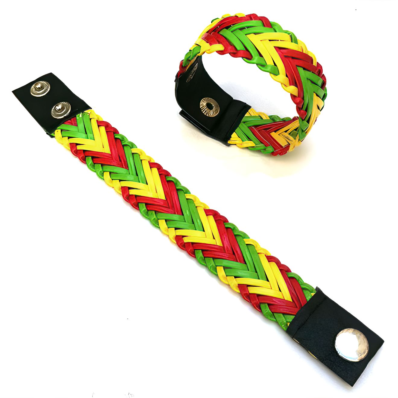 Kurdistan Rojava / Kesk-sor-zer / Grün-Rot-Weiß - Armband