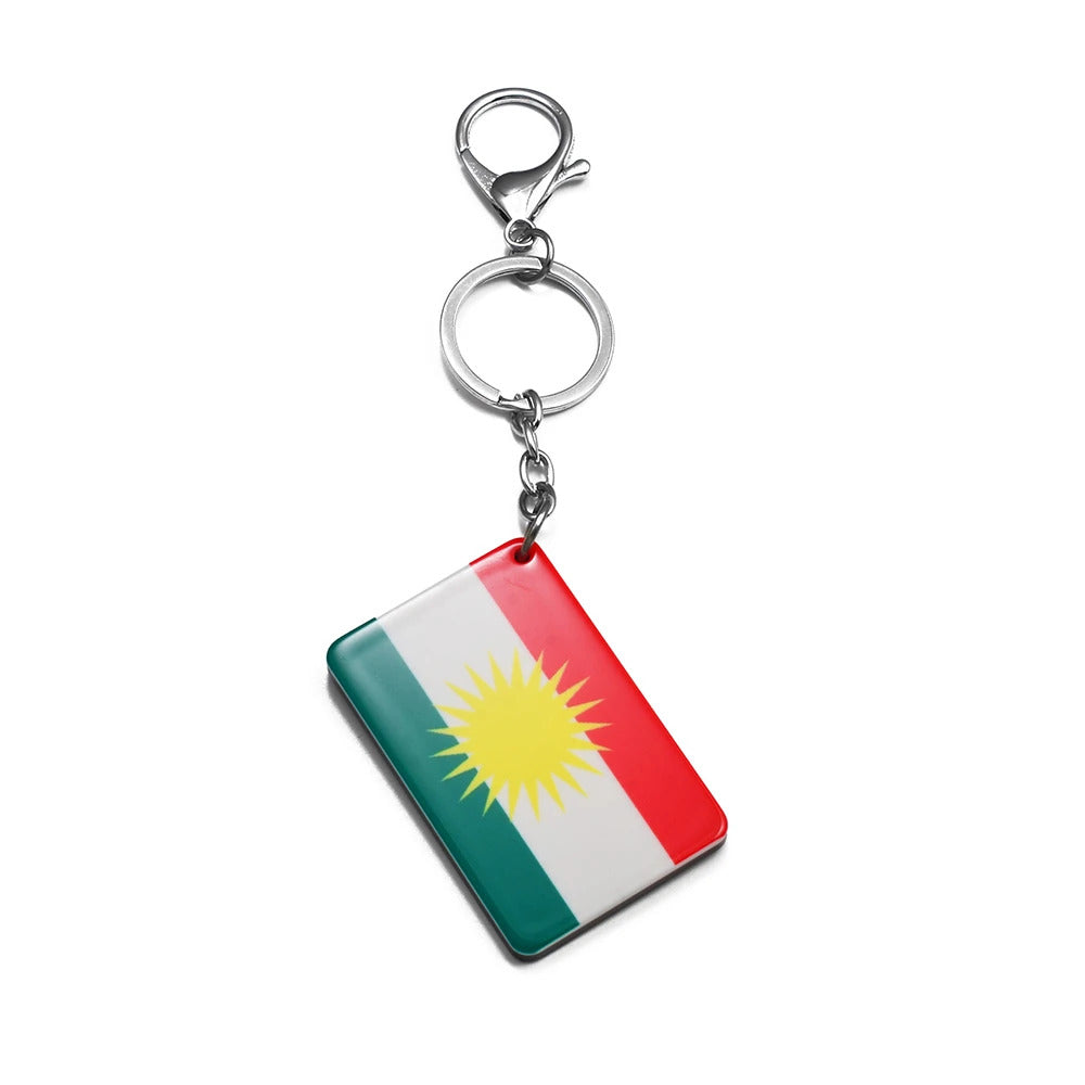 Kurdistan Anhänger für Schlüsselbund Kurdish Fanshop