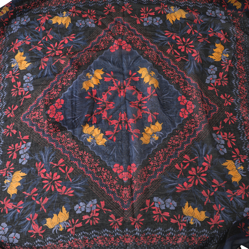 Dunkler blumenverzierte Schal / Tuch / Scarf (Kopie) Kurdish Fanshop