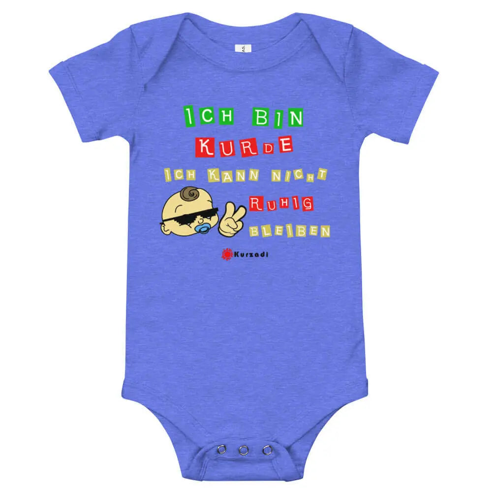 Ich bin Kurde Ich kann nicht ruhig bleiben - Baby / Kinder Strampler Kurdish Fanshop