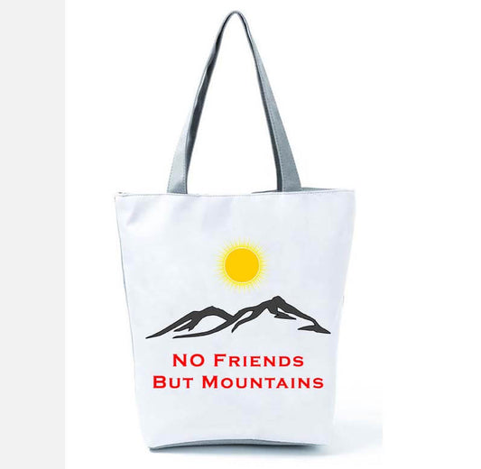 "No Friends But Mountains" - Kurdistan Handtasche
