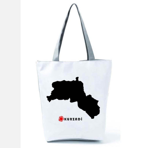 Kurdistan Landkarte - Kurdistan Handtasche