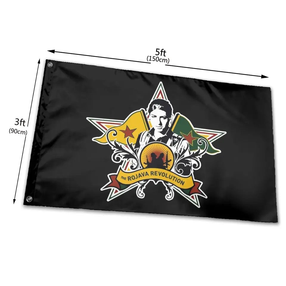 The Rojava Revolution - Fahne