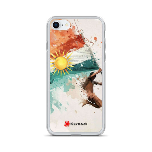 Kurdistan Flag Art - iPhone Case / Schutzhülle / Handy Cover