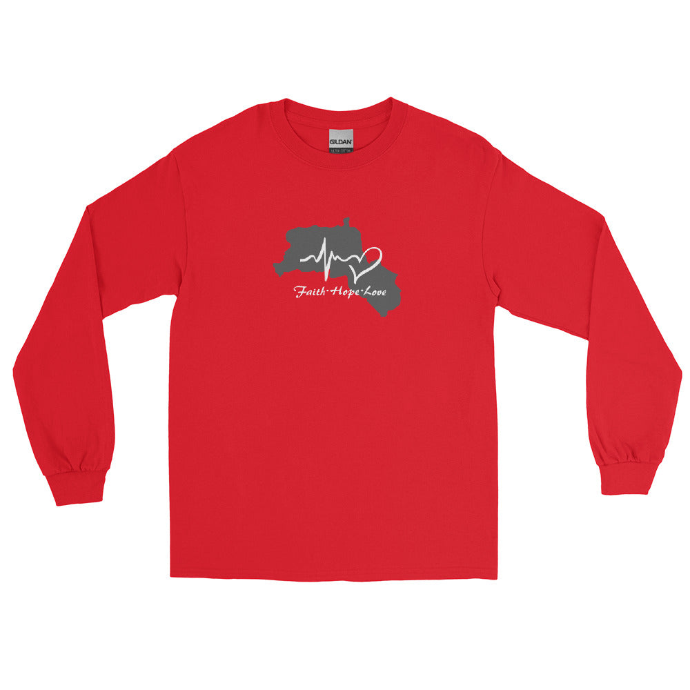 Kurdistan - Faith - Hope - Love - Langarmshirt / Pullover Kurdish Fanshop