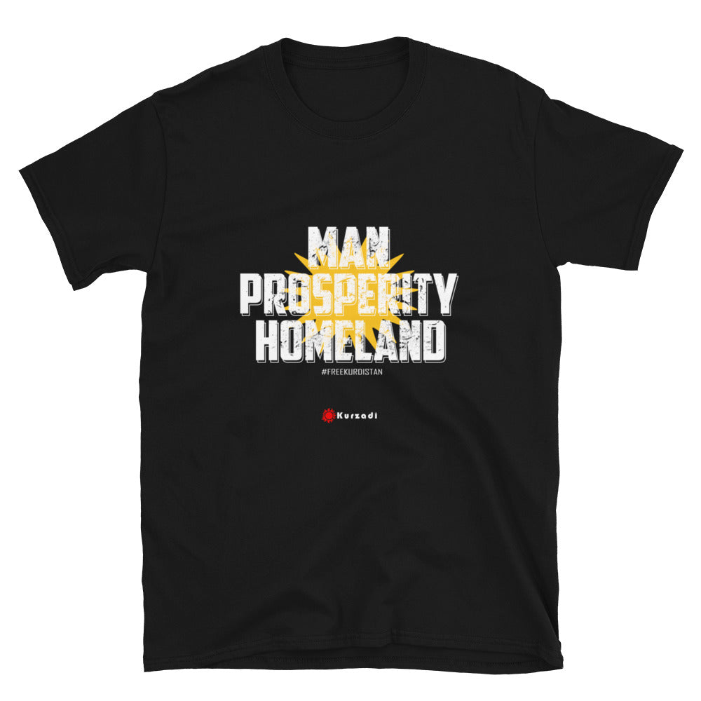MAN PROSPERITY HOMELAND - Kurdistan T-Shirt Kurdish Fanshop