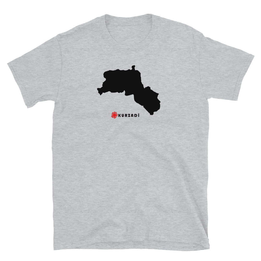 Kurdistan Landkarte -T-Shirt - Kurdish Fanshop