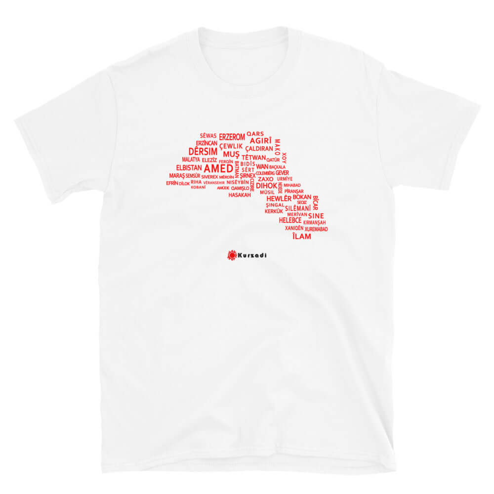 Kurdistan Provinzen - T-Shirt Kurdish Fanshop