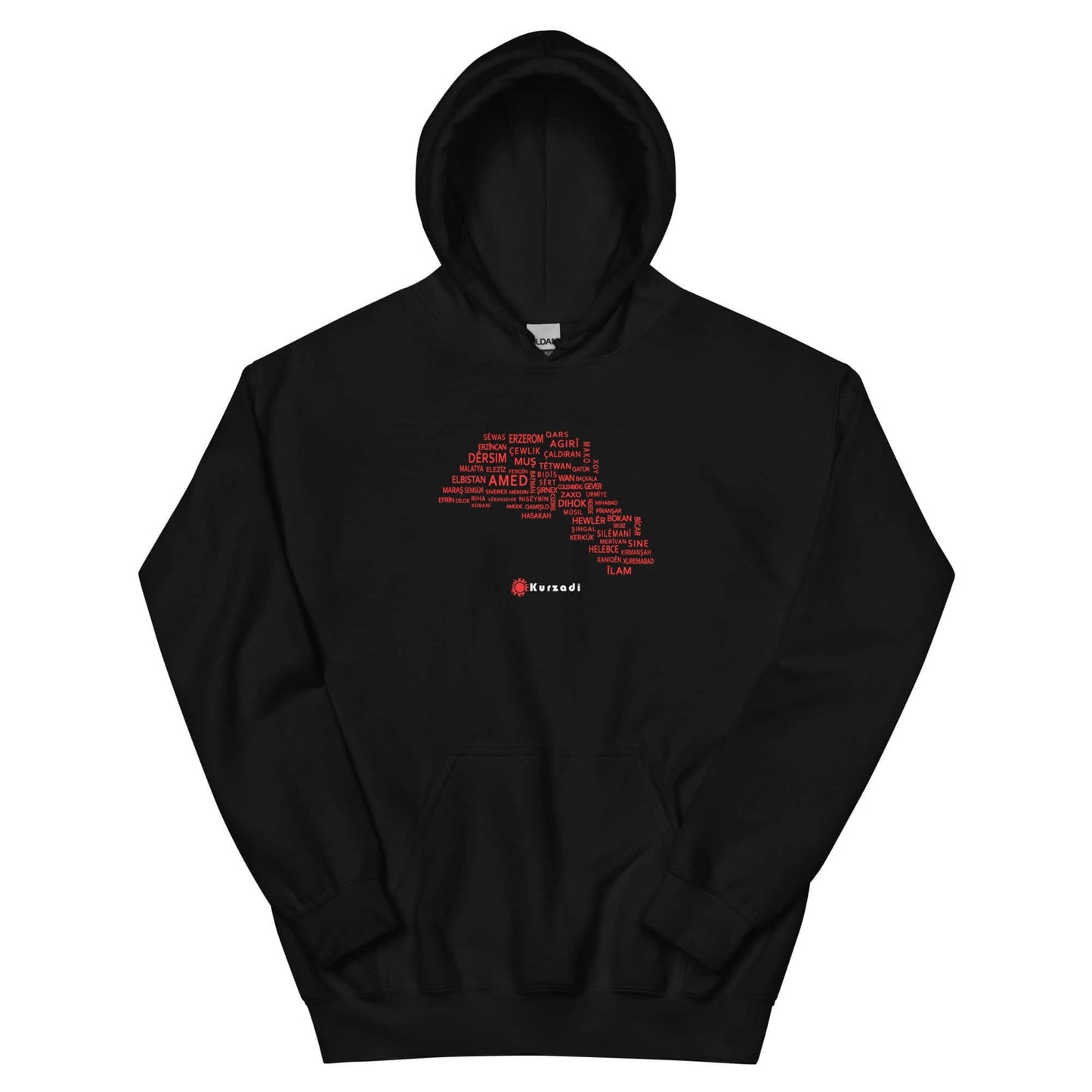 Kurdistan Provinzen - Kapuzenpullover / Hoodie Kurdish Fanshop