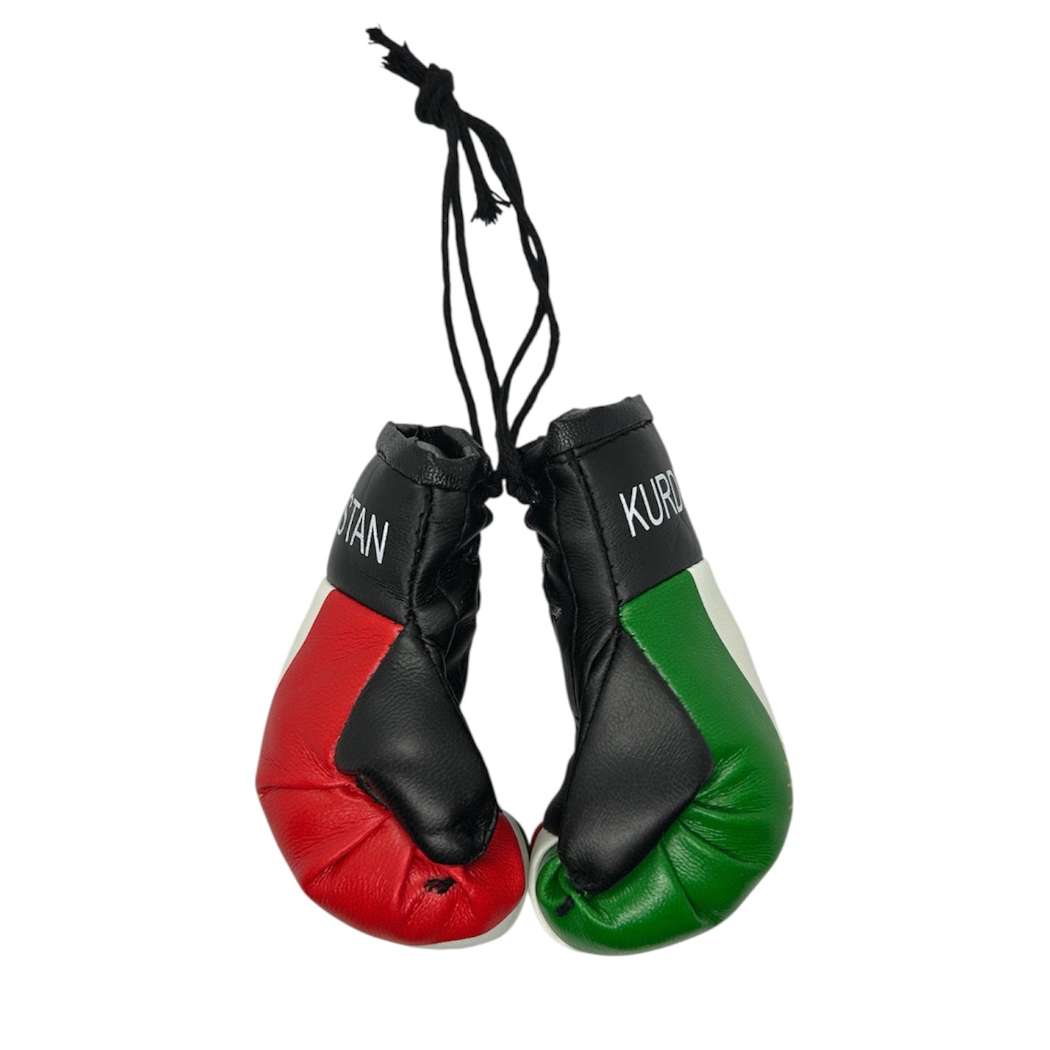 Mini Boxhandschuhe mit Kurdistan Flagge – Perfekt als für das Auto Innenspiegel Kurdish Fanshop