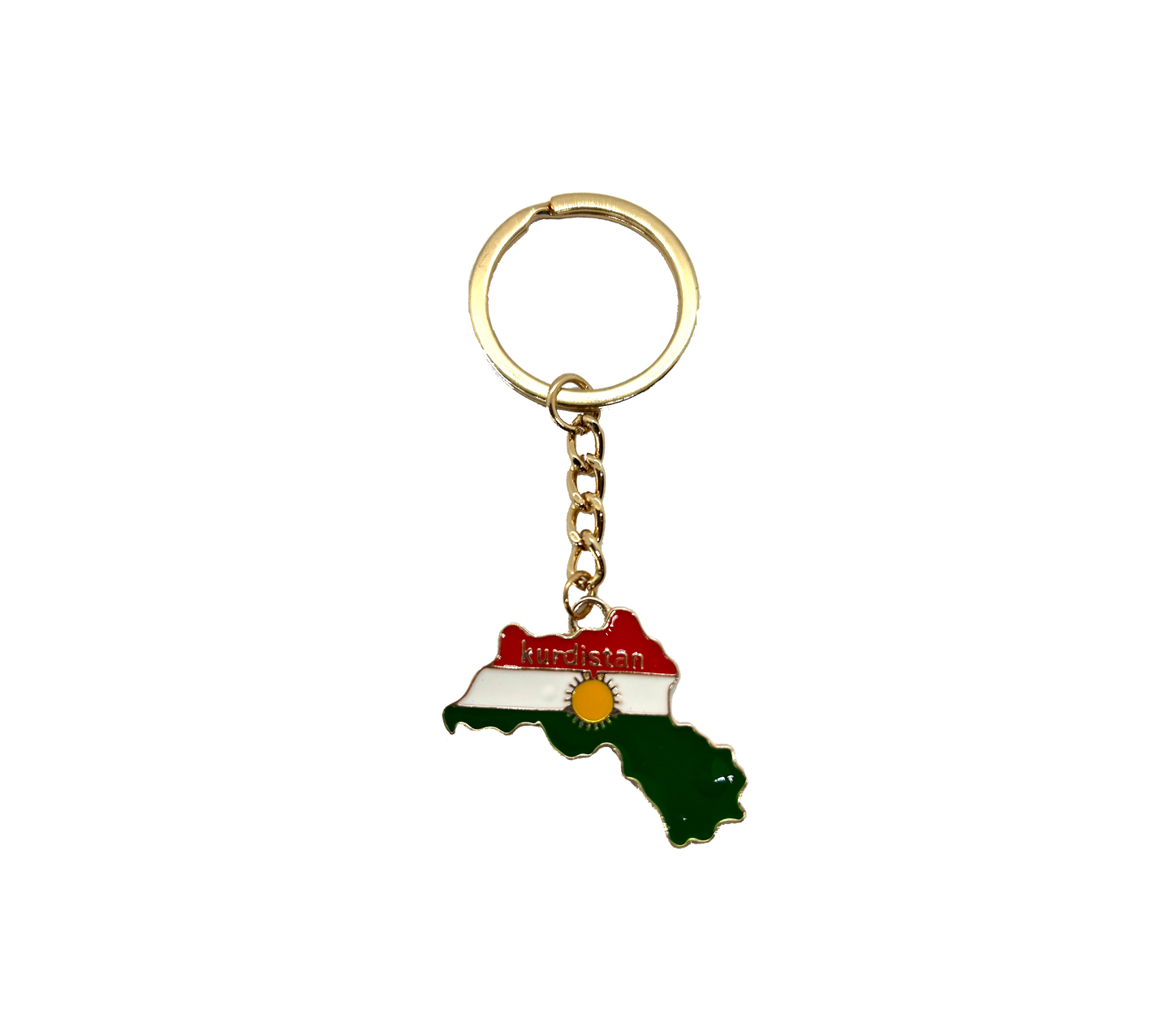 Carte du Kurdistan - pendentif pour porte-clés