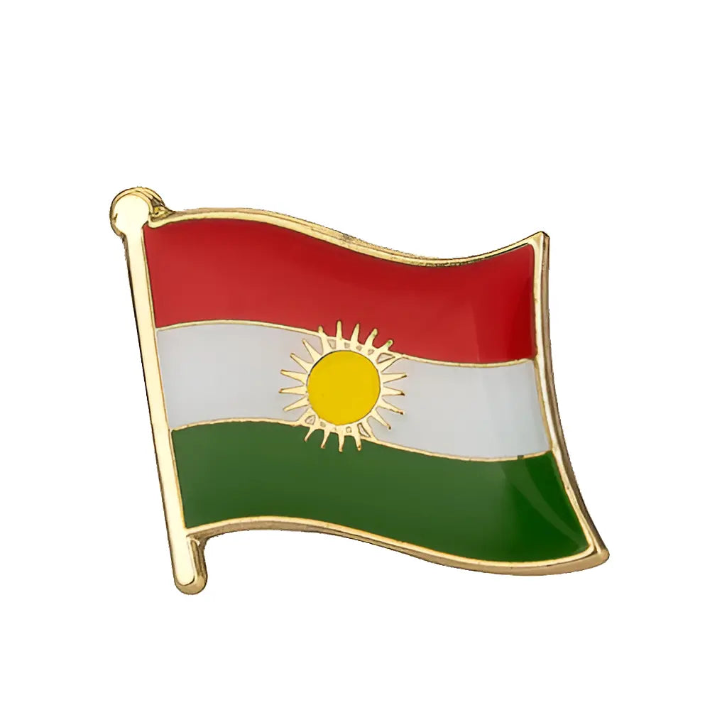 Kurdistan Flagge - Brosche Kurdish Fanshop