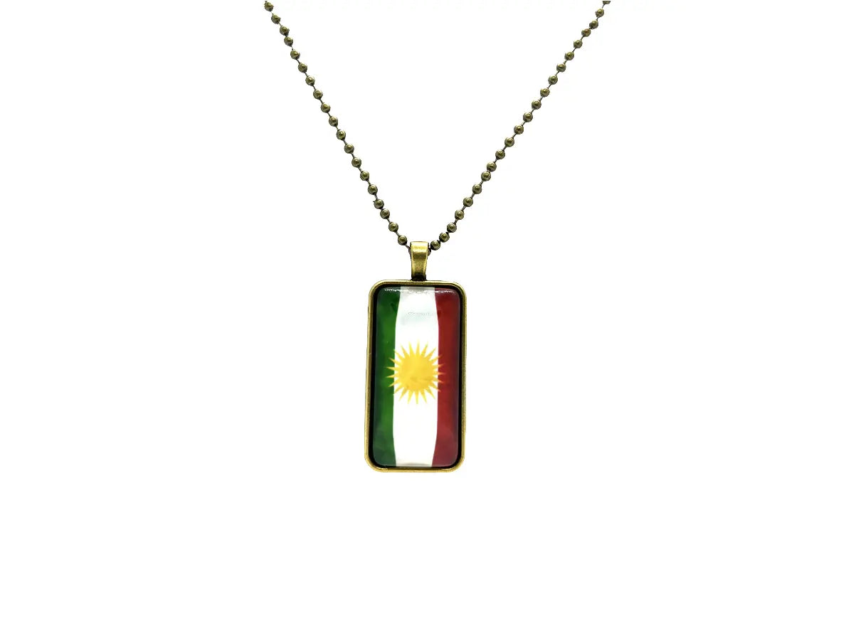Kurdistan Kette mit kurdischer Flagge Kurdish Fanshop