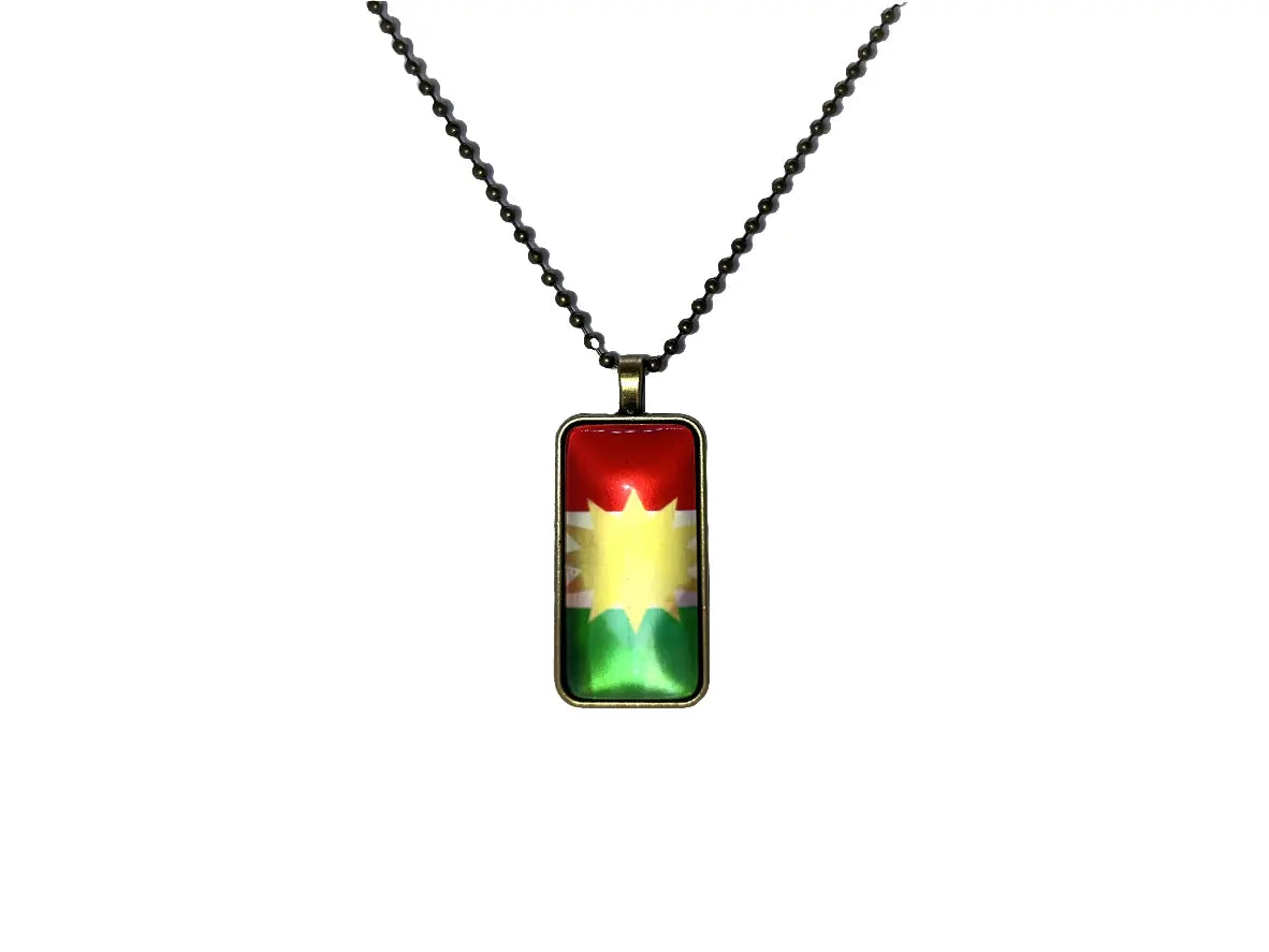 Kurdistan Kette mit kurdischer Flagge Kurdish Fanshop