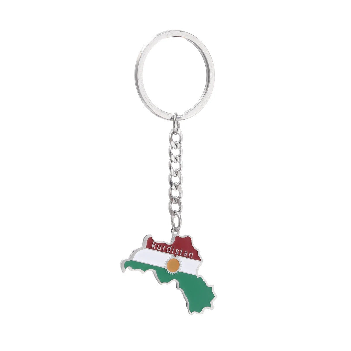 Carte du Kurdistan - pendentif pour porte-clés