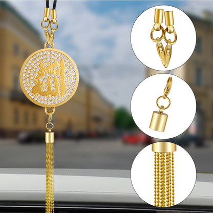 Islam Auto Spiegel - Anhänger – Gold & Silber