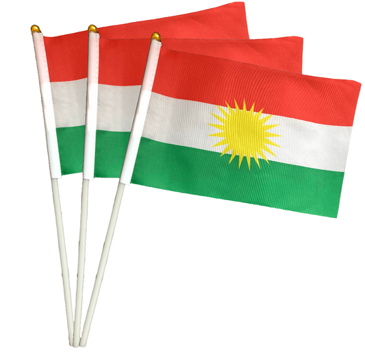 3x Kleine Kurdistan Flagge / Flag / Ala Kurda