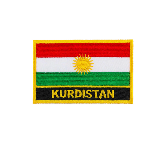 Kurdistan Flagge - Aufnäher zum Anbringen