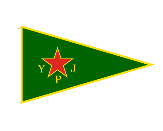 Kurdistan YPJ Patei Flagge 90x150cm Kurdish Flag 3x5ft Nordsyrien North Syria Demonstration Festival Dekoration Accessoire Geschenk