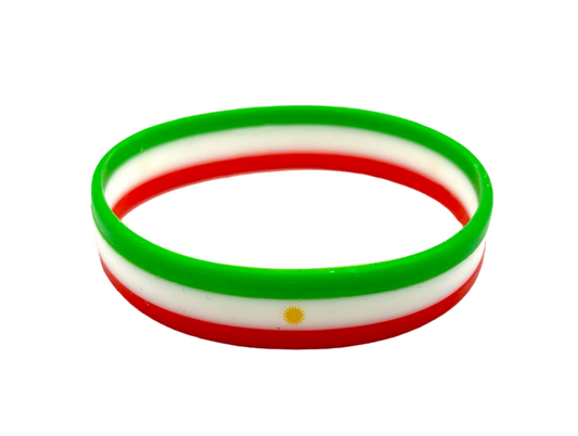 Drapeau du Rojava kurde - Bracelet