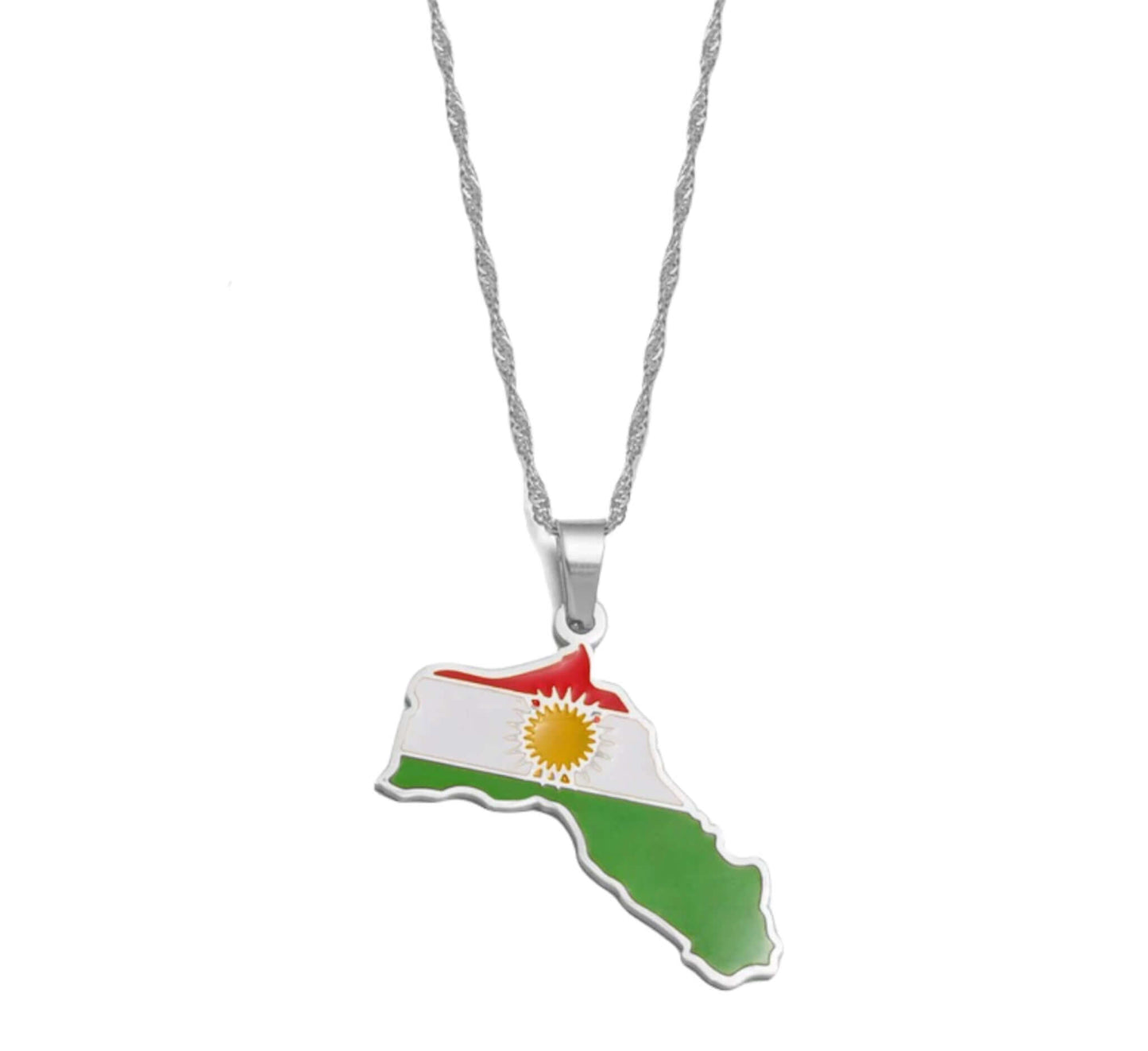 Kurdistan - Anhänger mit Kette - Kurdish Fanshop