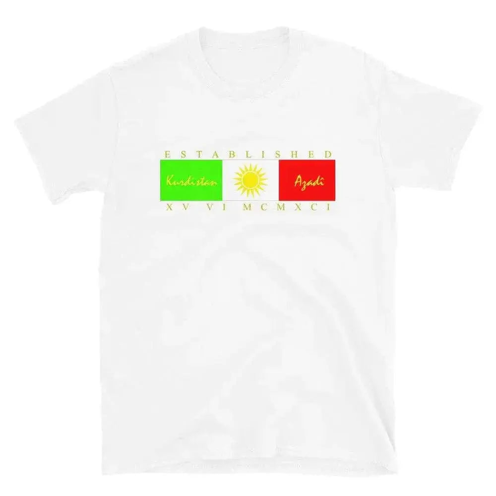 "Established in 1991" - Kurdistan T-Shirt Kurdish Fanshop