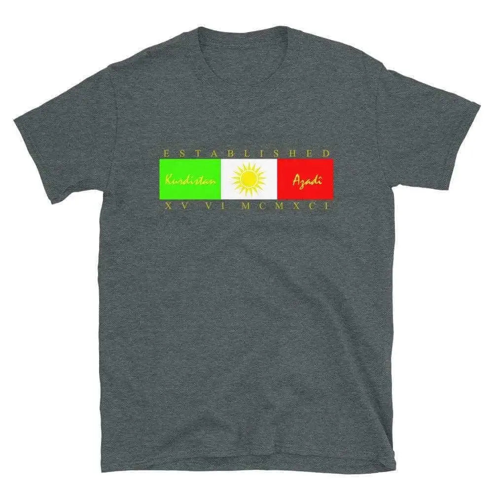"Established in 1991" - Kurdistan T-Shirt Kurdish Fanshop