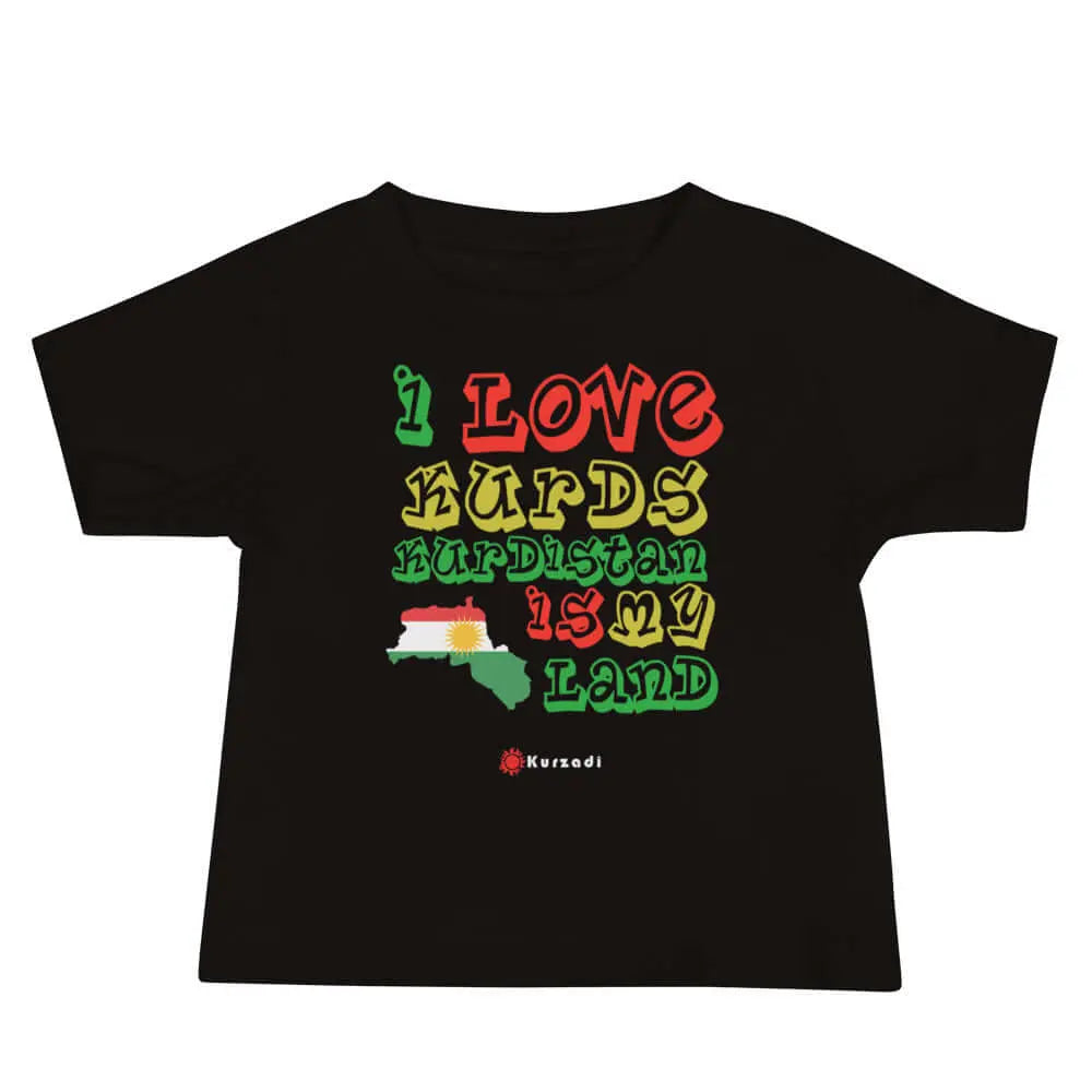 I Love Kurds Kurdistan Is My Land - Kinder / Baby T-Shirt Kurdish Fanshop