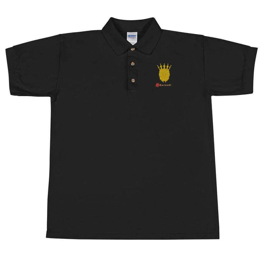 Kurdish Lion King - Polo Hemd bestickt Kurdish Fanshop