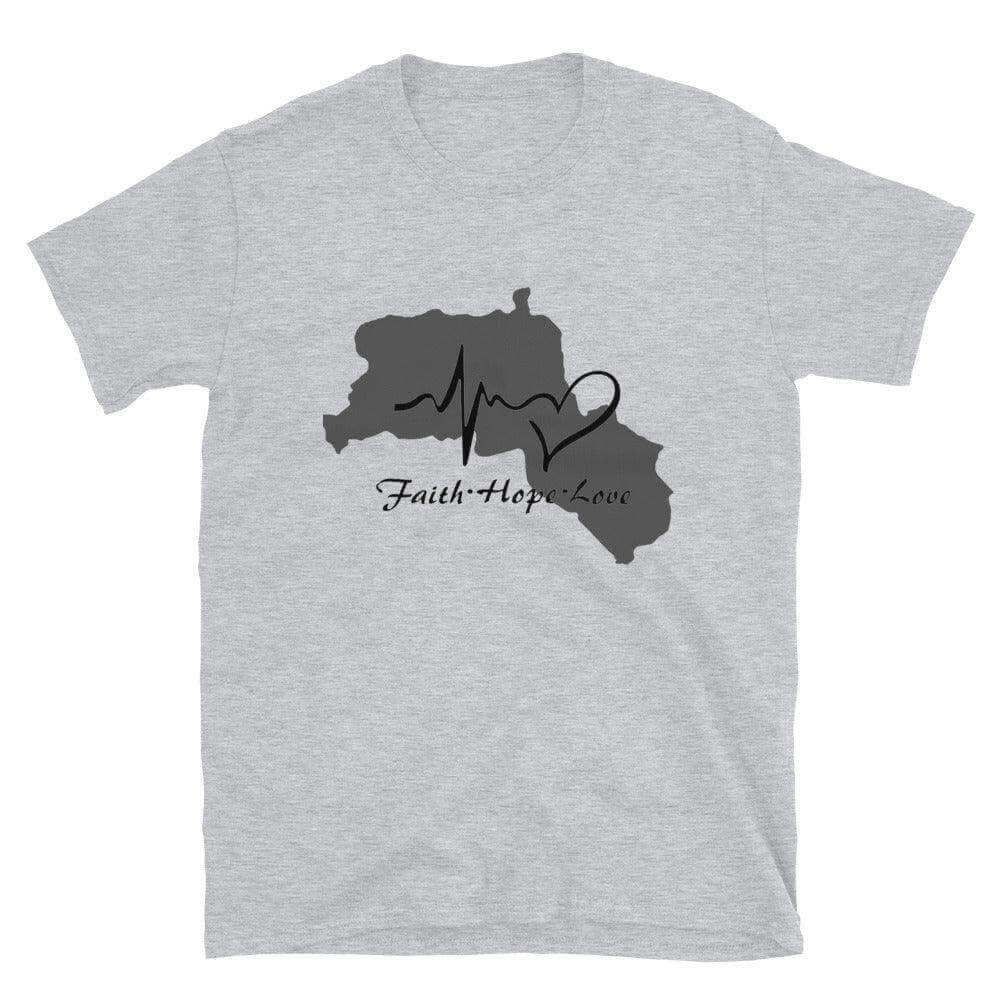 Kurdistan - Faith - Hope - Love - Tshirt Kurdish Fanshop
