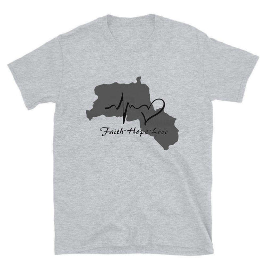 Kurdistan - Faith - Hope - Love - Tshirt Kurdish Fanshop