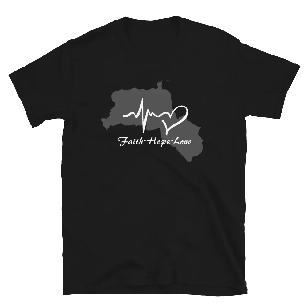 Kurdistan - Faith - Hope - Love - Tshirt Kurdish Fanshop