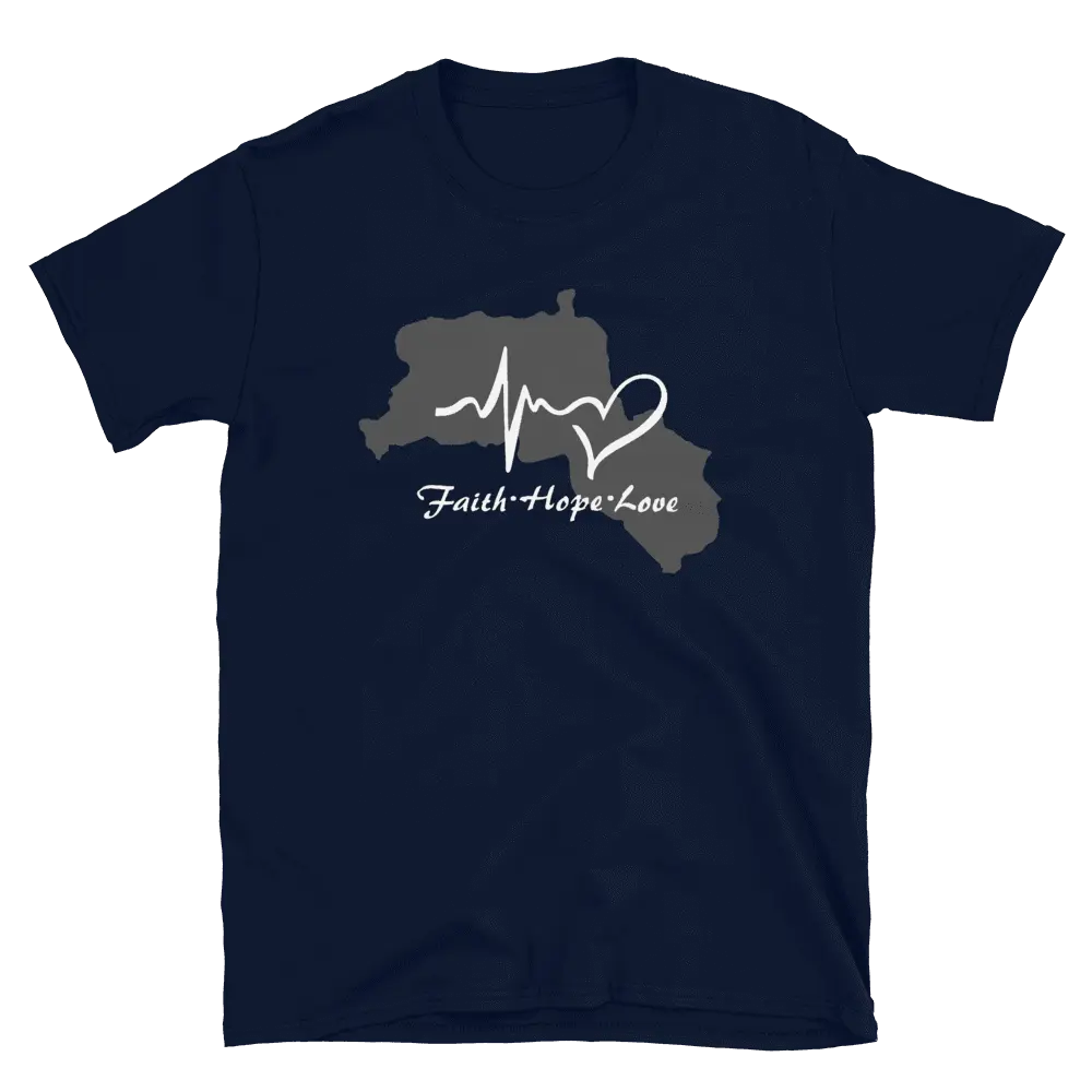 Kurdistan - Faith - Hope - Love - Tshirt Kurdish Fanshop