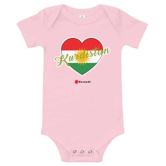 Kurdistan Herz / dil - Baby / Kinder Strampler Kurdish Fanshop