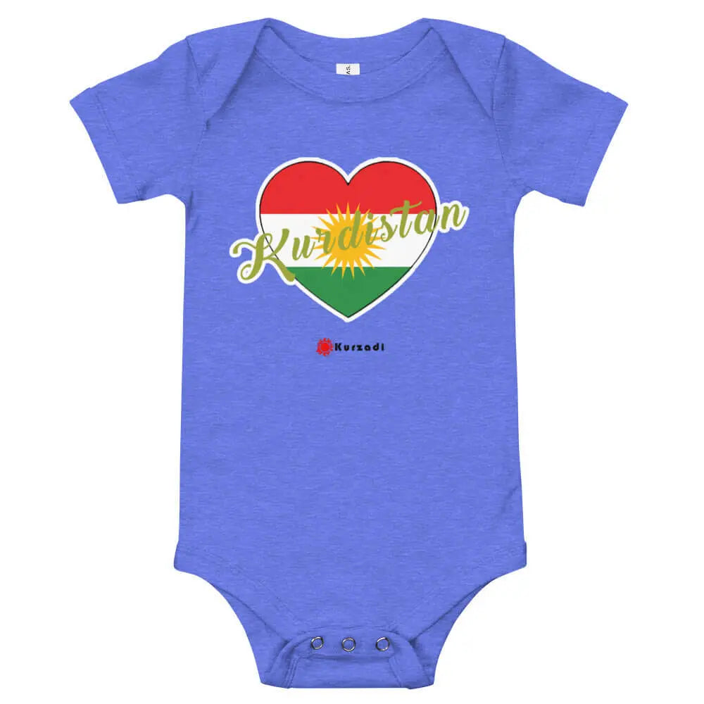 Kurdistan Herz / dil - Baby / Kinder Strampler Kurdish Fanshop