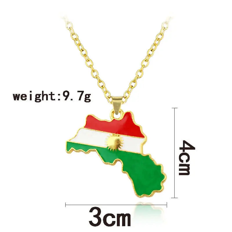 Kurdistan Kette mit Anhänger Kurdish Fanshop