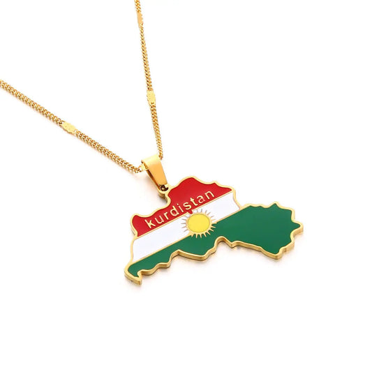 Kurdistan Kette mit "Kurdistan" - Gravur Kurdish Fanshop