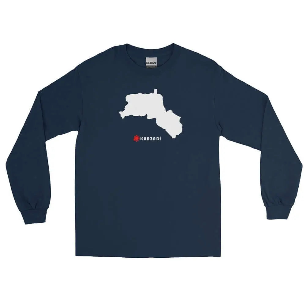 Kurdistan Landkarte - Langarmshirt Kurdish Fanshop
