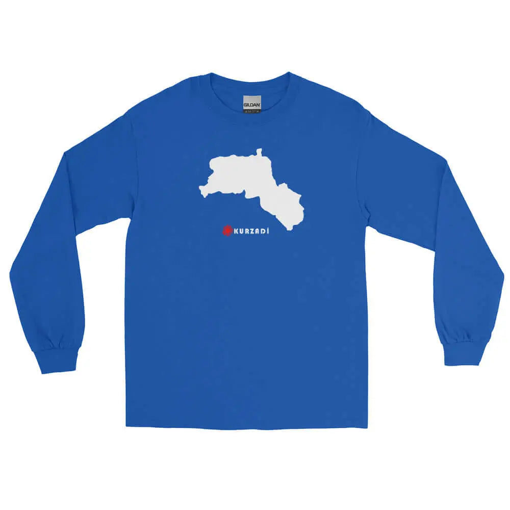 Kurdistan Landkarte - Langarmshirt Kurdish Fanshop