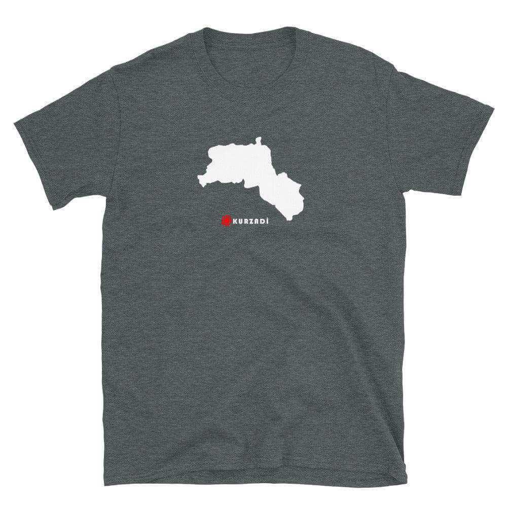 Kurdistan Landkarte -T-Shirt Kurdish Fanshop