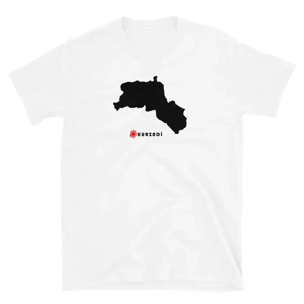 Kurdistan Landkarte -T-Shirt Kurdish Fanshop