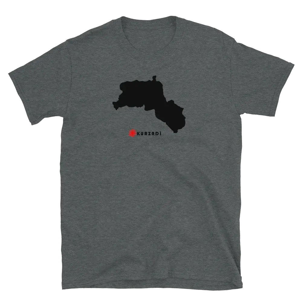 Kurdistan Landkarte -T-Shirt Kurdish Fanshop